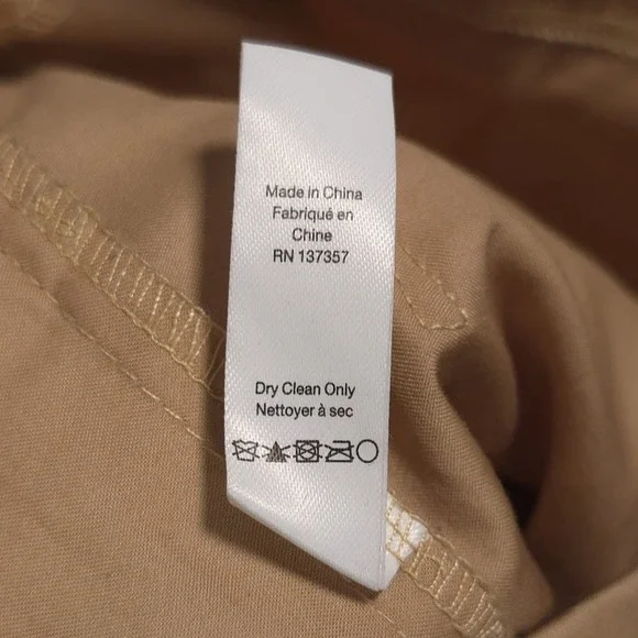 MARISSA WEBB Dixon Paper Bag‎ Sateen Romper Latte Size 10 Cotton